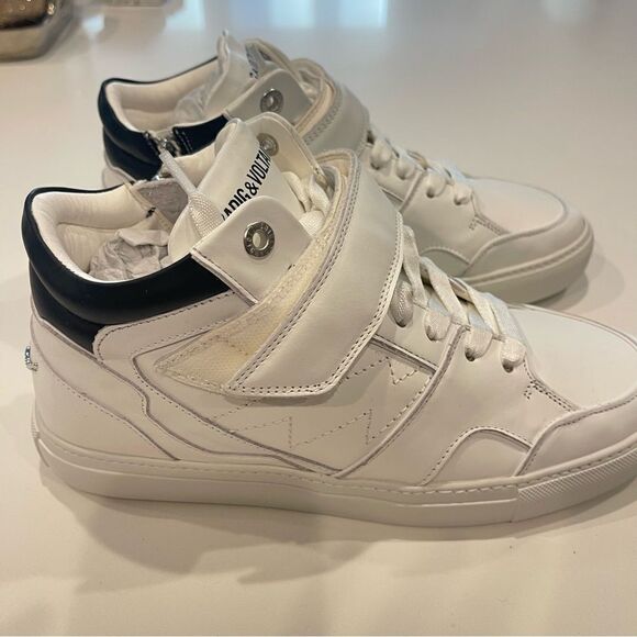 Zadig & Voltaire logo-print touch-strap sneakers NEW  Size 41 - Picture 10 of 14